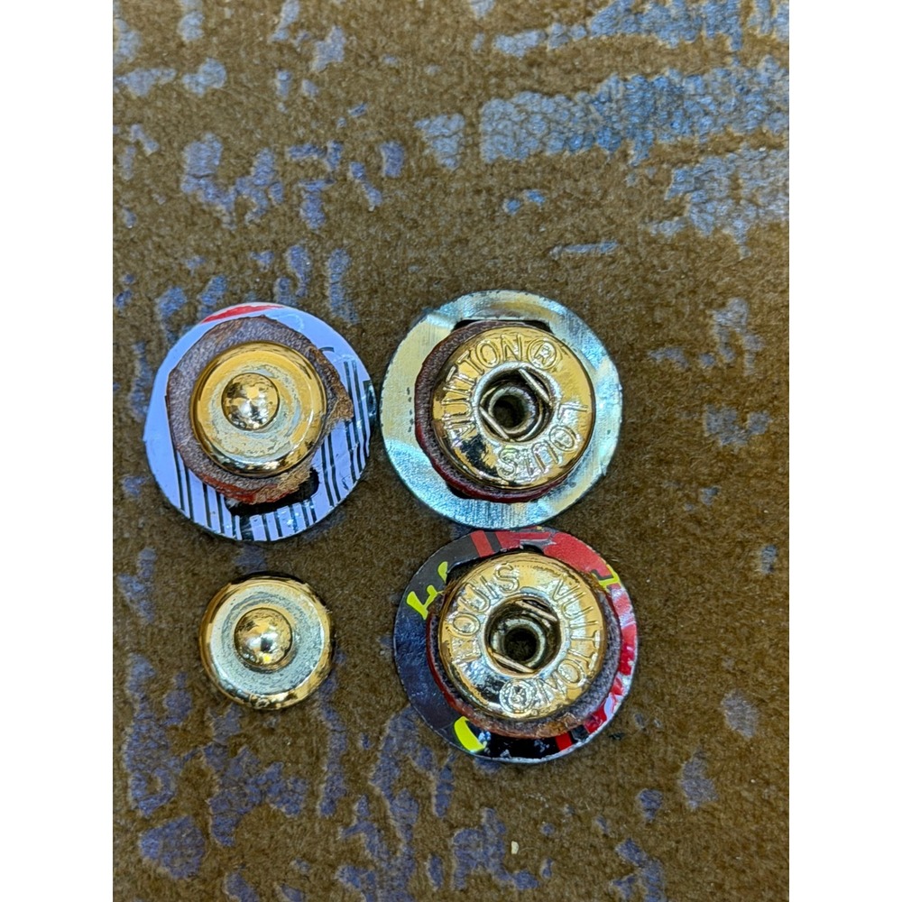 Louis Vuitton Gold Snap Buttons Replacement Hardware Set Authentic LV Repair DIY